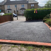 Anniesland G13 tarmacadam forecourt AFTER