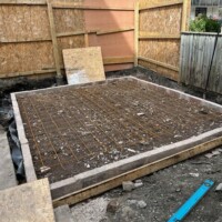 New Edinburgh building foundation work with rebar Building foundation work Edinburgh