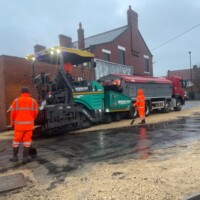 Car Park resurfacing for CO-OP stores Armstrong's Surfacing Scotland working on commercial carpark construction in the North East
