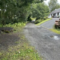 Rutted farm road in Sorn Ayrshire prior to repair & surface dressing by Armstrong's Rutted farm road in Sorn Ayrshire