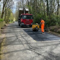 Private Road repairs & patching work Sundrum Park Scotland Private road patching & repair work in Ayrshire Scotland