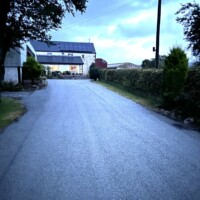 October 2023, tar & chip surface dressing, Lanark M11