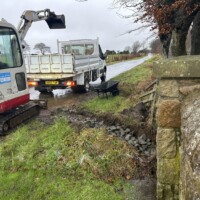 Building new stone storm drains EH31
