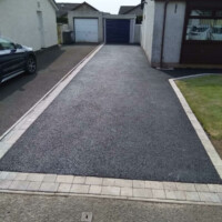 Tarmac driveway, bungalow, Scotland